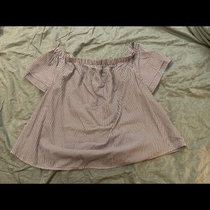 Old Navy Off Shoulder Striped Top NWT